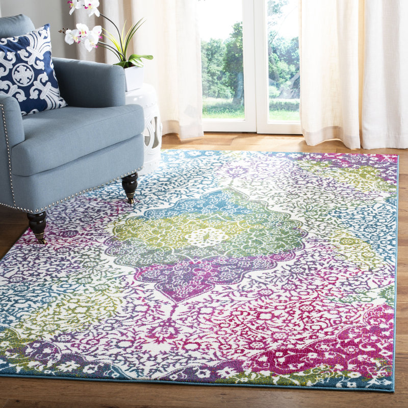 Bungalow Rose Shaddix Machine Woven / Power Loomed Performance Beige